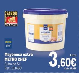 Oferta de Metro Chef - Mayonesa Extra por 3,6€ en Makro
