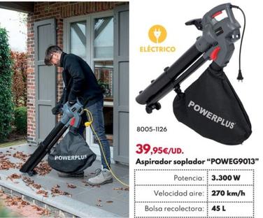 Oferta de Power Plus - Aspirador Soplador "POWEG9013" por 39,95€ en BricoCentro