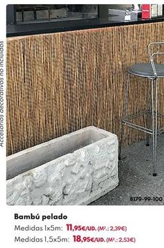 Oferta de Bambú Pelado por 11,95€ en BricoCentro