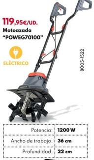 Oferta de Power Plus - Motoazada "POWEG70100" por 119,95€ en BricoCentro