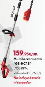 Oferta de Multiherramienta "GE-HC 18" por 159,95€ en BricoCentro