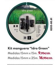 Oferta de Kit Manguera "Idro Green" por 9,95€ en BricoCentro