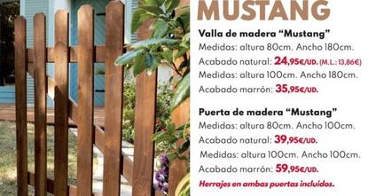 Oferta de Puerta De Madera "Mustang" por 39,95€ en BricoCentro