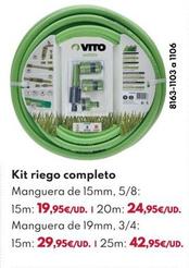 Oferta de Kit Riego Completo por 19,95€ en BricoCentro