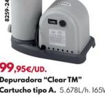 Oferta de Depuradora "Clear Tm" Cartucho Tipo A por 99,95€ en BricoCentro