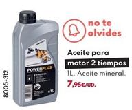 Oferta de Power Plus - Aceite Para Motor 2 Tiempos por 7,95€ en BricoCentro