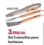 Oferta de Set 3 Utensilios Para Barbacoa por 3,95€ en BricoCentro