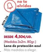 Oferta de Lona De Protección Azul por 4,5€ en BricoCentro