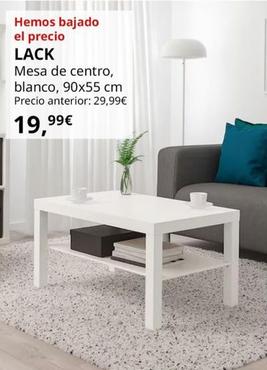 Oferta de Lack - Mesa De Centro, Blanco, 90x55 cm por 19,99€ en IKEA