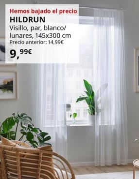Oferta de Hildrum - Visillo, Par, Blanco/Lunares, 145x300 cm por 9,99€ en IKEA