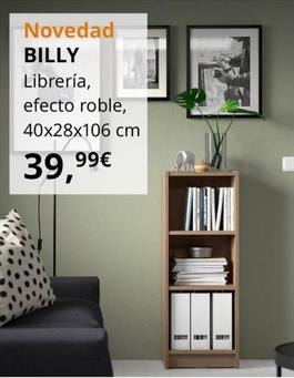 Oferta de Billy - Librería, Efecto Roble, 40x28x106 Cm por 39,99€ en IKEA