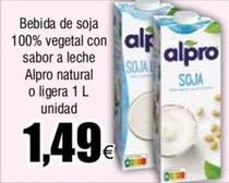 Oferta de Bebida de soja por 1,49€ en Froiz
