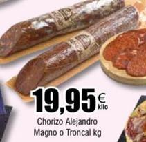 Oferta de Chorizo por 19,95€ en Froiz