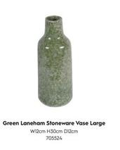 Oferta de Green Laneham Stoneware Vase Large en Laura Ashley