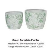 Oferta de Green Porcelain Planter en Laura Ashley