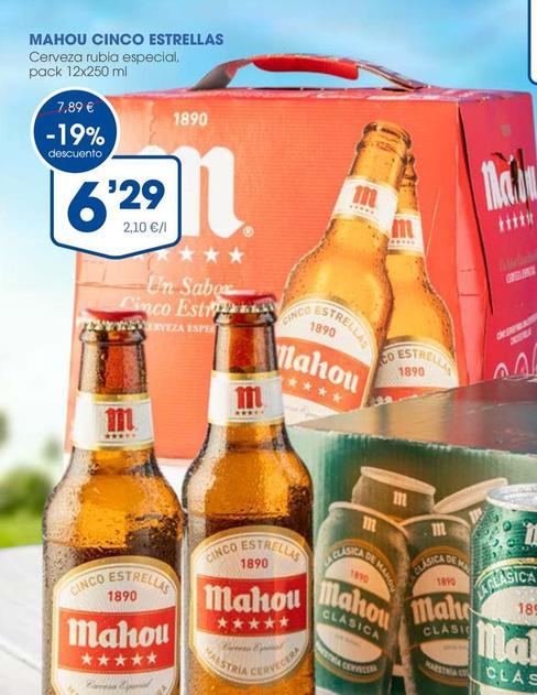 Oferta de Cerveza por 6,29€ en Supermercados Plaza