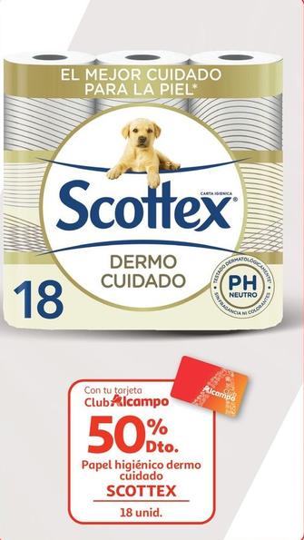 Oferta de Scottex - Papel Higiénico Dermo Cuidado en Alcampo