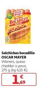 Oferta de Oscar Mayer - Salchichas Bocadillo Wieners / Queso Cheddar / Pavo por 1,69€ en Alcampo