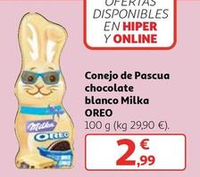 Oferta de Milka / Oreo - Conejo De Pascua Chocolate Blanco por 2,99€ en Alcampo