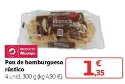 Oferta de Alcampo - Pan De Hamburguesa Rústico por 1,35€ en Alcampo