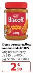 Oferta de Lotus - Crema De Untar Galleta Caramelizada Original / Crunchy por 2,99€ en Alcampo