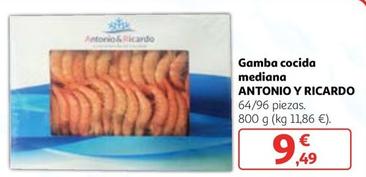 Oferta de Antonio Y Ricardo - Gamba Cocida Mediana por 9,49€ en Alcampo