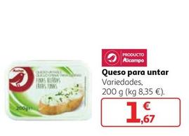 Oferta de Auchan - Queso Para Untar por 1,67€ en Alcampo