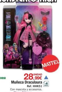 Oferta de Mattel - Muñeca Draculaura por 28,99€ en DRIM