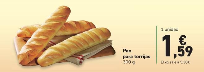 Oferta de Pan por 1,59€ en Carrefour Express