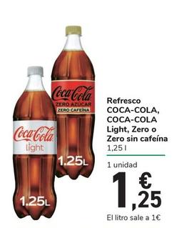 Oferta de Coca-Cola por 1,25€ en Carrefour Express
