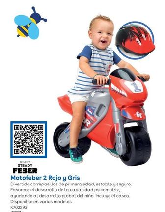 Oferta de Feber - Moto 2 Rojo Y Gris en ToysRus