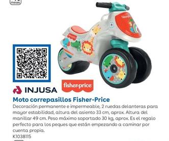 Oferta de Injusa - Moto Correpasillos Fisher-Price en ToysRus