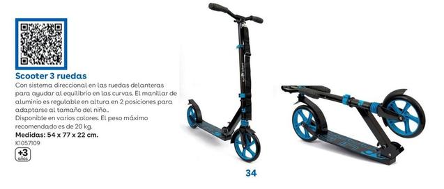 Oferta de Sun & Sport - Scooter 3 Ruedas en ToysRus