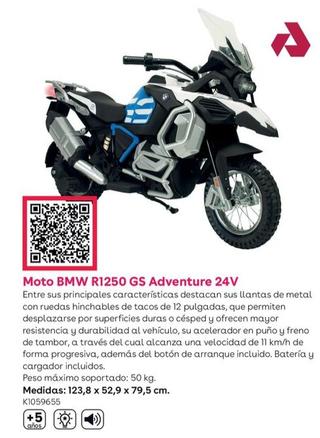 Oferta de Injusa - Moto Bmv R1250 Gs Adventure 24v en ToysRus