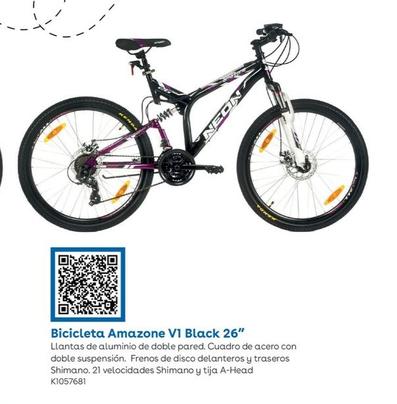 Oferta de Bicicleta Amazone V1 Black 26'' en ToysRus