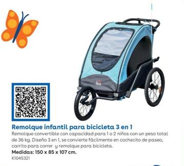 Oferta de Remolque Infantil Para Bicicleta 3 En 1 en ToysRus