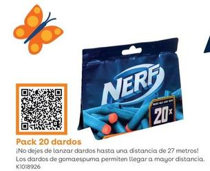 Oferta de Nerf - Pack 20 Dardos en ToysRus