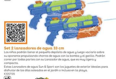 Oferta de Sun & Sport - Set 2 Lanzadores De Agua 33 Cm en ToysRus