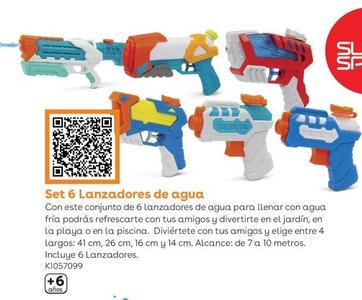 Oferta de Sun & Sport - Set 6 Lanzadores De Agua en ToysRus