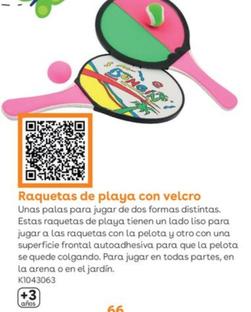Oferta de Raquetas De Playa Con Velcro en ToysRus