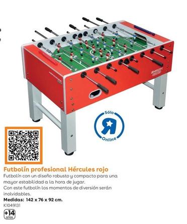 Oferta de Devessport - Futbolín Profesional Hércules Rojo en ToysRus