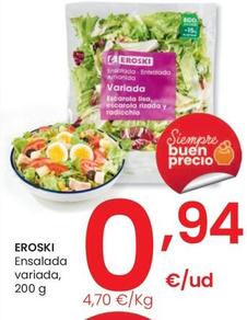 Oferta de Eroski - Ensalada Variada por 0,94€ en Eroski