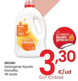 Oferta de Detergente líquido por 3,3€ en Eroski