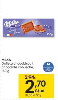Oferta de Milka - Galleta Chocobiscuit Chocolate Con Leche por 2,7€ en Eroski