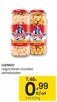 Oferta de Luengo - Legumbres Cocidas Señalizadas por 0,99€ en Eroski