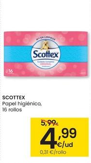 Oferta de Scottex - Papel Higiénico por 4,99€ en Eroski