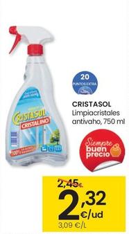 Oferta de Cristasol - Limpiacristales Antivaho por 2,32€ en Eroski
