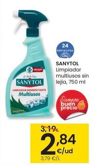 Oferta de Sanytol - Limpiador Multiusos Sin Lejia por 2,84€ en Eroski