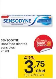 Oferta de Sensodyne - Dentífrico Dientes Sensibles por 3,75€ en Eroski