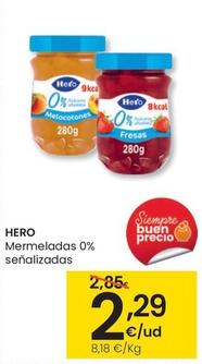 Oferta de Hero - Mermeladas 0% por 2,29€ en Eroski